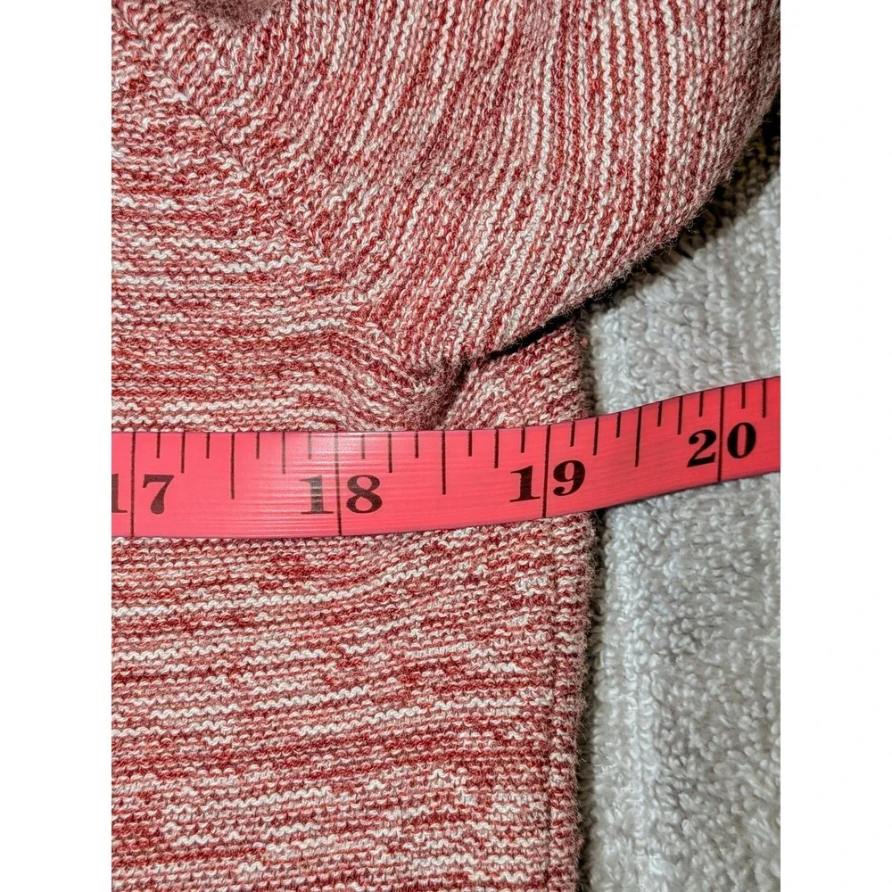 Banana Republic Men's‎ Heathered Red Full Zip Hoodie Sweater Size S Cotton Blend
